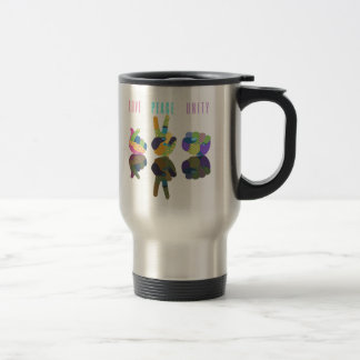 Mug De Voyage Symbole d'unité de paix d'amour