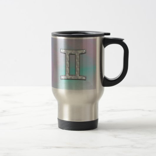 Mug De Voyage Symbole Gemini de style perle (Droit)