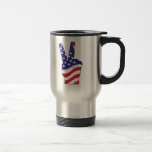 Mug De Voyage SYMBOLE Patriotique DE LA PAIX USA