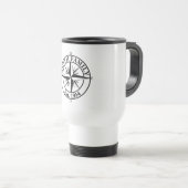 Mug De Voyage Symbole personnalisable du monogramme étoile de la (Devant droit)