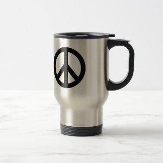 MUG DE VOYAGE SYMBOLE SYMBOLE DE LA PAIX BLANC NOIR