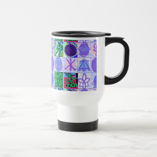 Mug De Voyage Symboles de KARUNA Reiki : Rendu artistique (Droite)