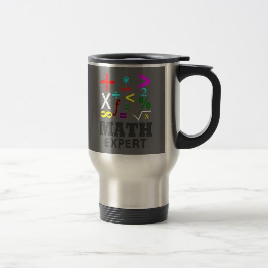 Mug De Voyage Symboles de maths (Droit)