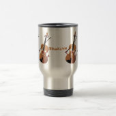 Mug De Voyage Sympa drôle violon personnage de dessin animé (Centre)