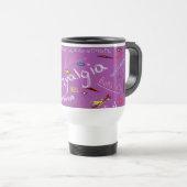 Mug De Voyage Symptômes de fibromyalgie (Devant droit)