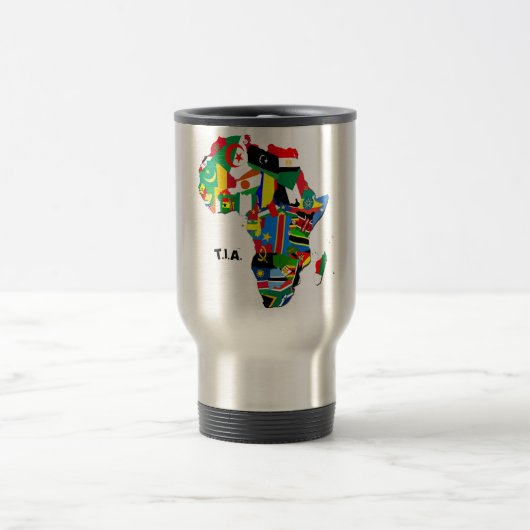 Mug De Voyage T.I.A. Conception de carte (Centre)