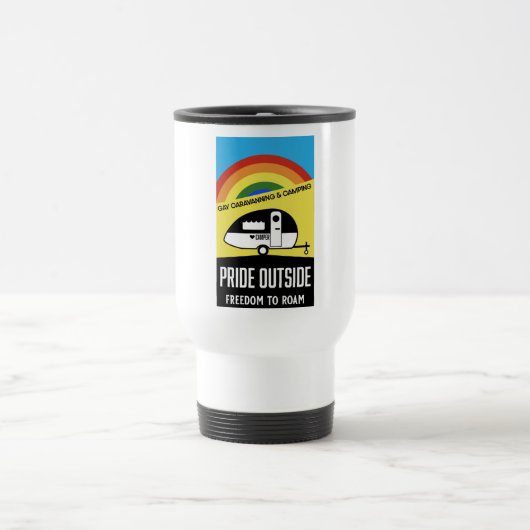 Mug De Voyage T-shirt camping caravane gay (Centre)