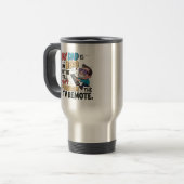 Mug De Voyage T-Shirt en héros papa drôle - 'Mon père ne peut pa (Devant gauche)
