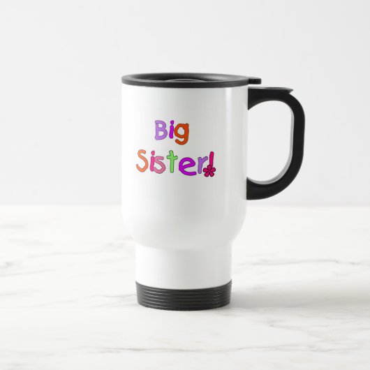 Mug De Voyage T-shirts et cadeaux de grande soeur (Droite)