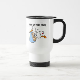 Mug De Voyage T-shirts et cadeaux jumeaux de Maman-Cigogne de