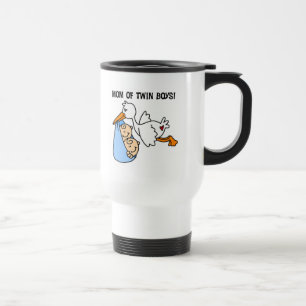 Mug De Voyage T-shirts et cadeaux jumeaux de Maman-Cigogne de
