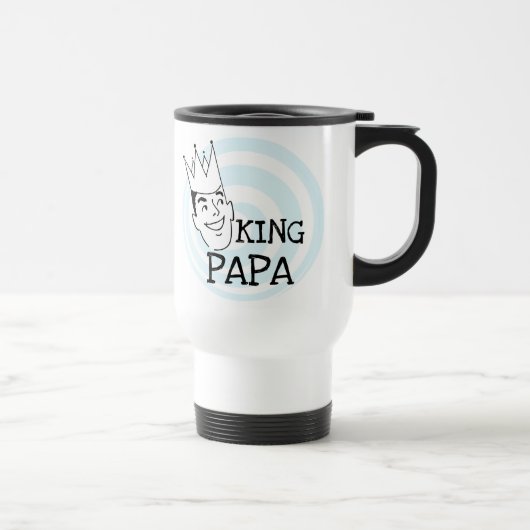 Mug De Voyage T-shirts et cadeaux King Papa (Droite)