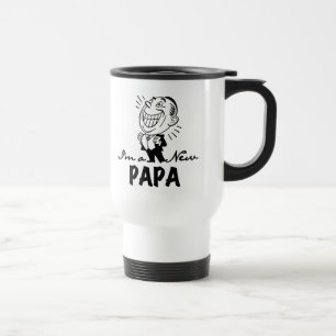 Mug De Voyage T-shirts et cadeaux pour papa nouveau souriant