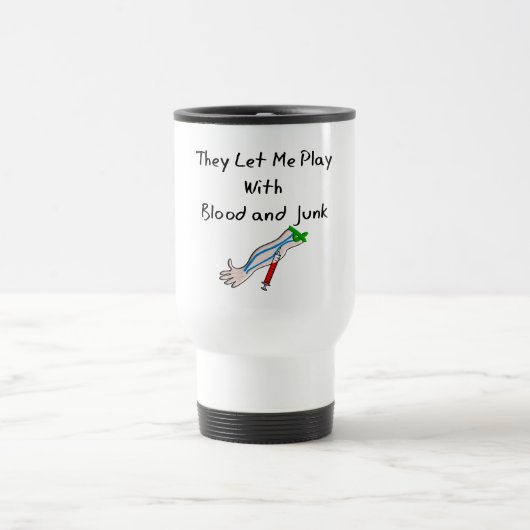 Mug De Voyage T-shirts et cadeaux "sang et ordure " de (Centre)