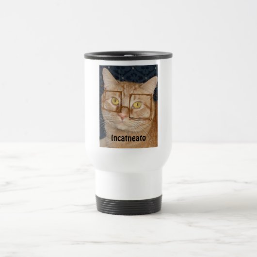 Mug De Voyage Tabby Orange Chat/Incognito (Centre)
