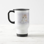 Mug De Voyage Tabby Orange Kitten Peinture - Art Chat original (Gauche)