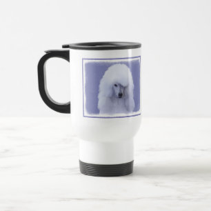 Mug De Voyage Tableau blanc standard de caniche - Art original d
