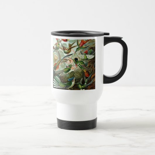 Mug De Voyage tableau classique de la faune des oiseaux colibris (Droite)