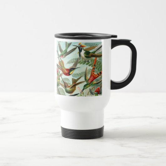 Mug De Voyage tableau classique de la faune des oiseaux colibris (Droite)