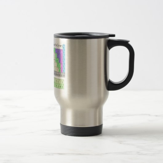 Mug De Voyage Tableau périodique des éléments (Droit)