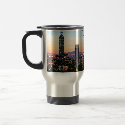 Mug De Voyage Taipei, Taïwan, photo du paysage urbain (Gauche)