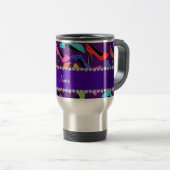 Mug De Voyage Talons hauts pourpres nommés faits sur commande de (Devant droit)