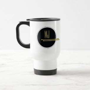 Mug De Voyage Tambour noir et blanc