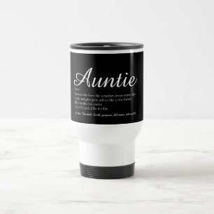 Mug De Voyage Tante la Meilleure, Définition Tatie Chic Script