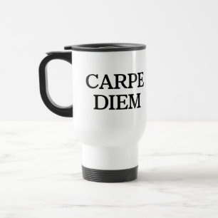 Mug De Voyage Tapis de voyage blanc Carpe Diem