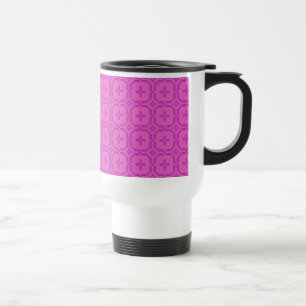 Mug De Voyage Tapisserie galloise, Motif de voyage rose chic