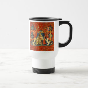 Mug De Voyage Tapisserie Médiévale de la Dame et la Licorne : Ar
