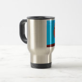 Mug De Voyage Tartan et Chouette des Coeurs (Devant gauche)