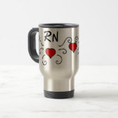 Mug De Voyage Tatouage d'amour de RN (Devant gauche)