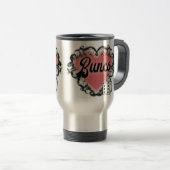Mug De Voyage tatouage de coeur de bunco (Devant droit)