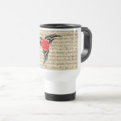 Mug De Voyage Tatouage rose (Devant droit)