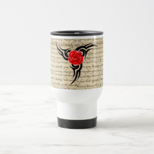 Mug De Voyage Tatouage rose