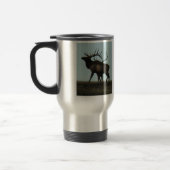 Mug De Voyage Taureaux de silhouette d'élans d'E14 Taureau (Gauche)