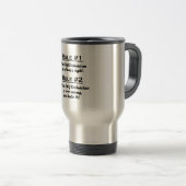 Mug De Voyage Technicien de la règle EEG (Devant droit)