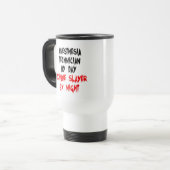 Mug De Voyage Technicien en anesthésie Zombie Slayer (Devant gauche)