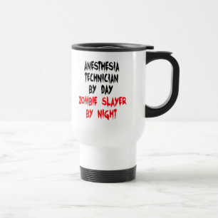 Mug De Voyage Technicien en anesthésie Zombie Slayer