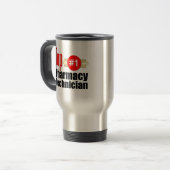 Mug De Voyage Technicien supérieur de pharmacie (Devant gauche)