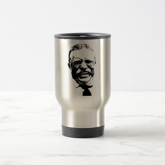 Mug De Voyage Teddy Roosevelt -- Noir et blanc (Centre)