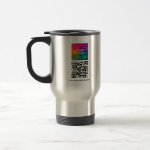 Mug De Voyage Télécharger le logo ici Code QR personnalisé moder