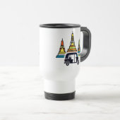 Mug De Voyage Temples thaïlandais et tuk tuks (Devant droit)