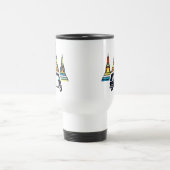 Mug De Voyage Temples thaïlandais et tuk tuks (Centre)