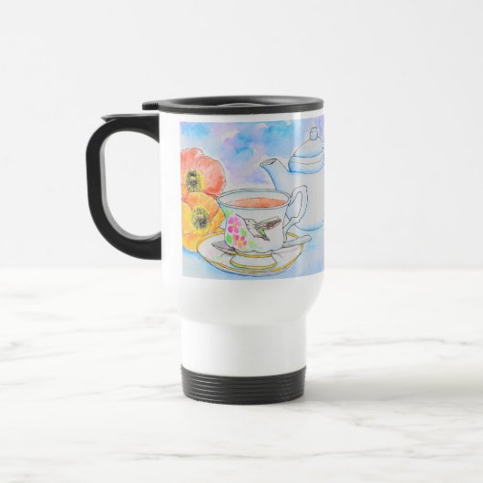 Mug De Voyage Temps pour la peinture à l'aquarelle de thé (Gauche)