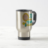Mug De Voyage Tennis drôle (Devant droit)