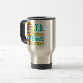 Mug De Voyage Tennis drôle (Devant gauche)