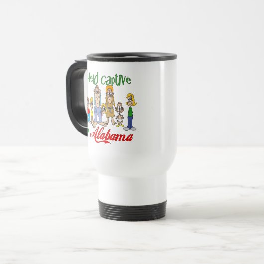Mug De Voyage Tenu captif en Alabama (Devant gauche)