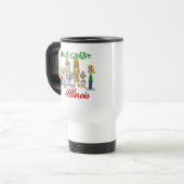 Mug De Voyage Tenu captif en Illinois (Devant gauche)